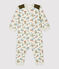 Combinaison matelassée bébé. beige MONTELIMAR/blanc MULTICO